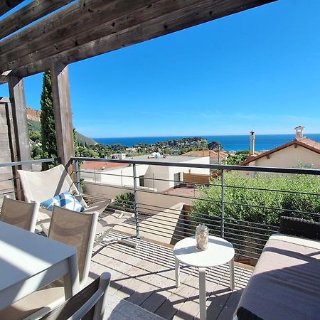 Cassis, le Grand Bleu, triplex vue mer, port plage 10mn à pieds Exterior foto