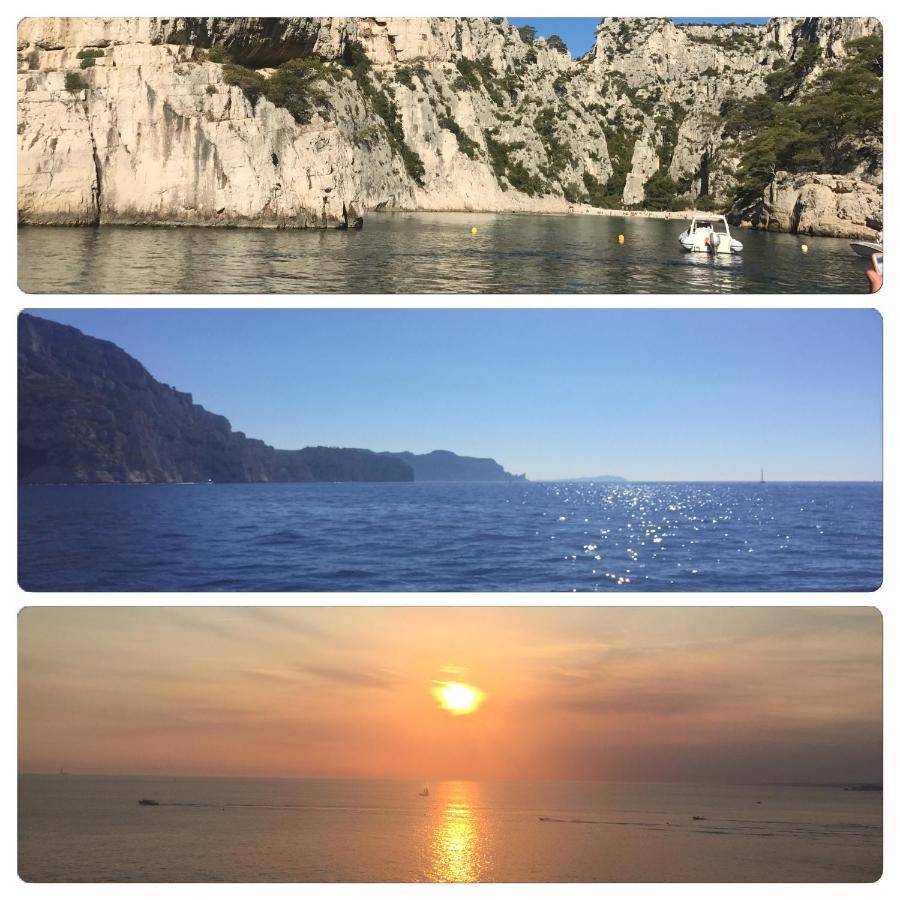 Cassis, le Grand Bleu, triplex vue mer, port plage 10mn à pieds Exterior foto