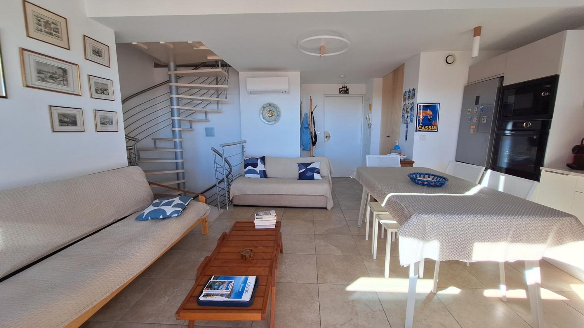 Cassis, le Grand Bleu, triplex vue mer, port plage 10mn à pieds Exterior foto