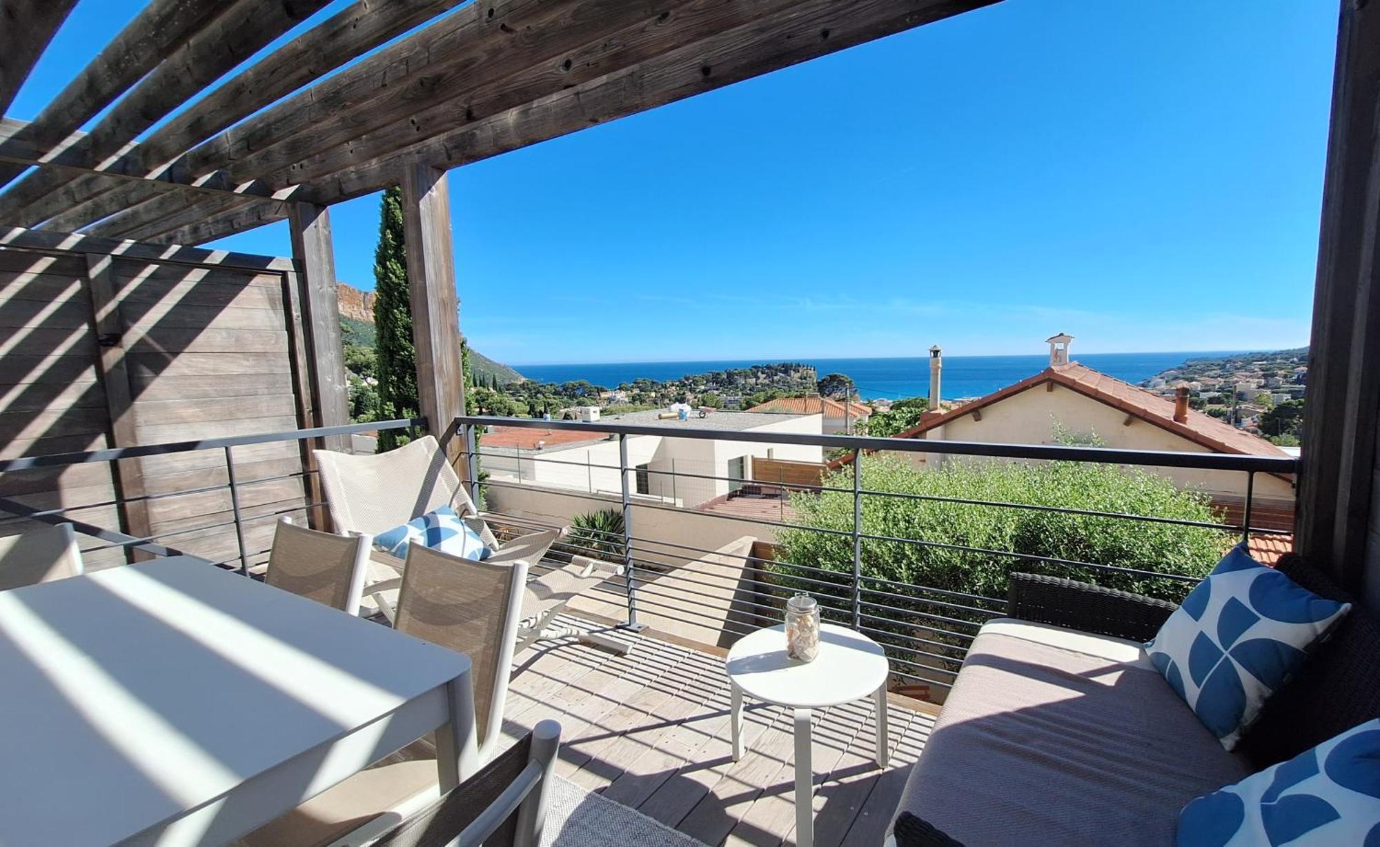 Cassis, le Grand Bleu, triplex vue mer, port plage 10mn à pieds Exterior foto