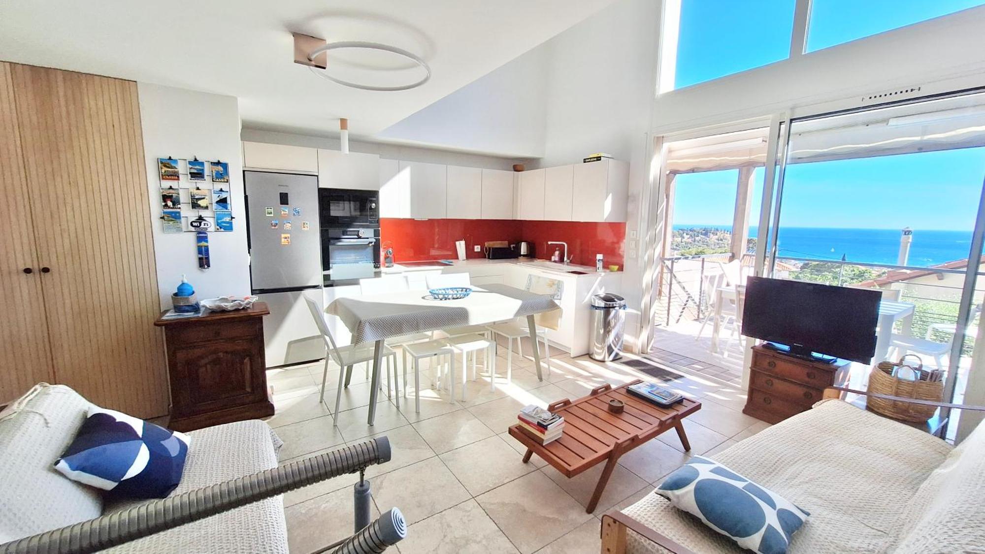 Cassis, le Grand Bleu, triplex vue mer, port plage 10mn à pieds Exterior foto